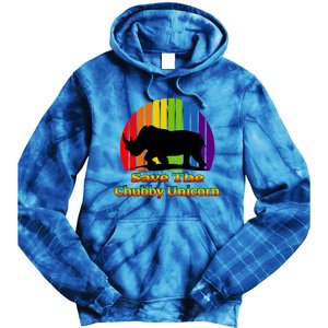 Funny Rhino Chubby Unicorns Save The Chubby Unicorn Gift Tie Dye Hoodie