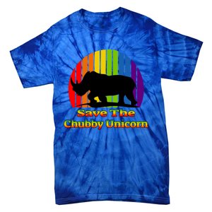 Funny Rhino Chubby Unicorns Save The Chubby Unicorn Gift Tie-Dye T-Shirt