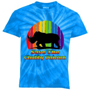 Funny Rhino Chubby Unicorns Save The Chubby Unicorn Gift Kids Tie-Dye T-Shirt