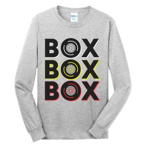 Formula Racing Car Box Box Box Radio Call To Pit Box Gift Tall Long Sleeve T-Shirt