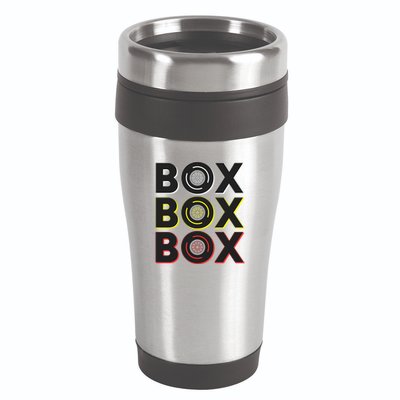 Formula Racing Car Box Box Box Radio Call To Pit Box Gift 16oz Travel Tumbler