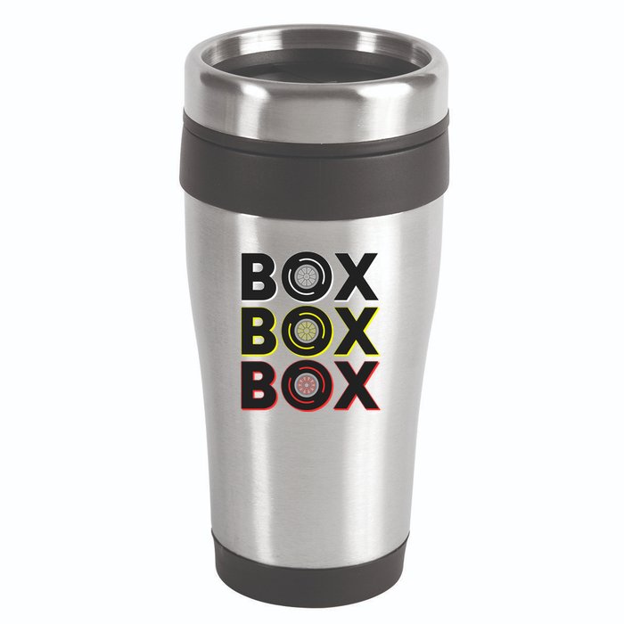 Formula Racing Car Box Box Box Radio Call To Pit Box Gift 16oz Travel Tumbler