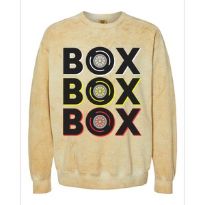 Formula Racing Car Box Box Box Radio Call To Pit Box Gift Colorblast Crewneck Sweatshirt