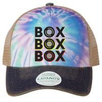 Formula Racing Car Box Box Box Radio Call To Pit Box Gift Legacy Tie Dye Trucker Hat
