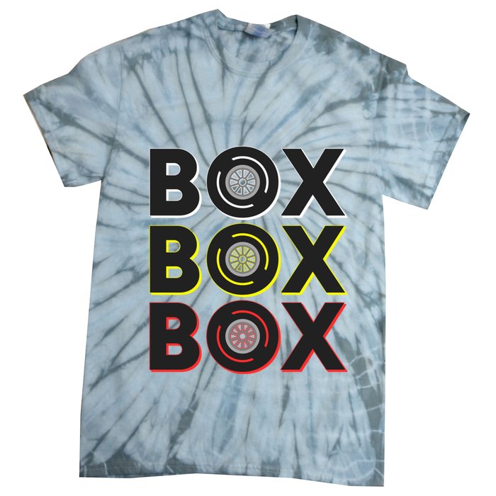 Formula Racing Car Box Box Box Radio Call To Pit Box Gift Tie-Dye T-Shirt
