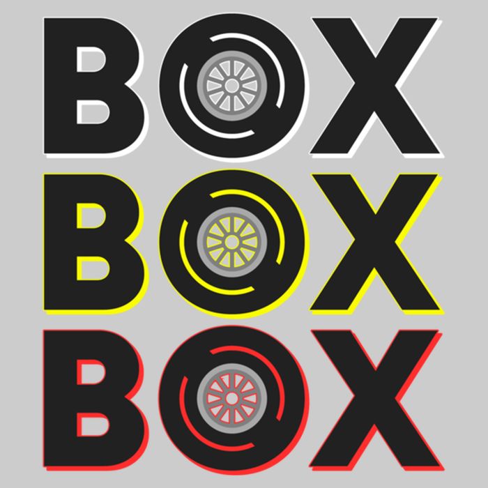 Formula Racing Car Box Box Box Radio Call To Pit Box Gift Tie-Dye T-Shirt