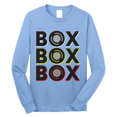 Formula Racing Car Box Box Box Radio Call To Pit Box Gift Long Sleeve Shirt