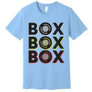 Formula Racing Car Box Box Box Radio Call To Pit Box Gift Premium T-Shirt