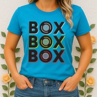 Formula Racing Car Box Box Box Radio Call To Pit Box Gift Womens T-Shirt