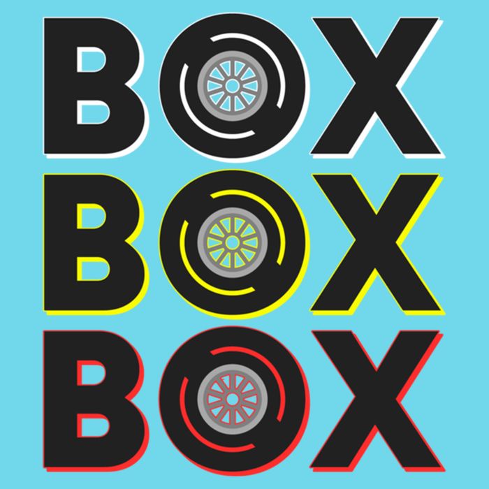 Formula Racing Car Box Box Box Radio Call To Pit Box Gift Womens T-Shirt