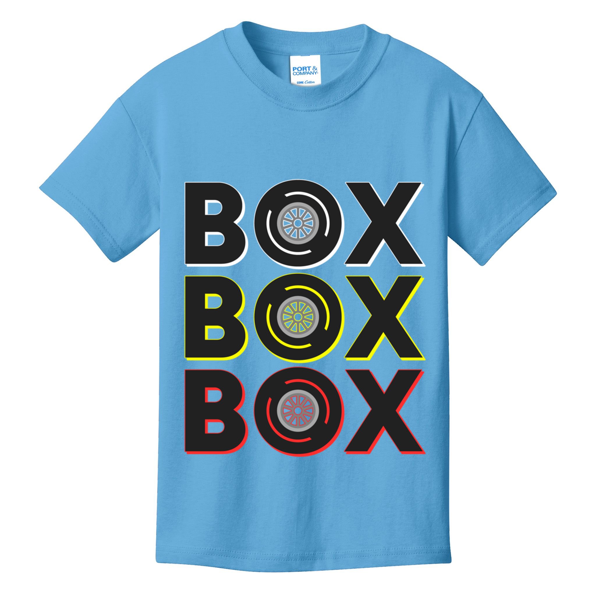 Formula Racing Car Box Box Box Radio Call To Pit Box Gift Kids T-Shirt