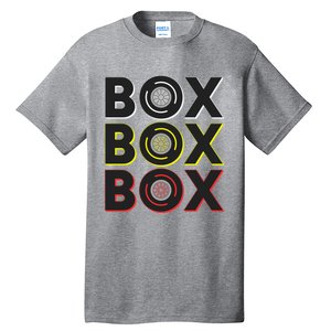 Formula Racing Car Box Box Box Radio Call To Pit Box Gift Tall T-Shirt