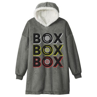 Formula Racing Car Box Box Box Radio Call To Pit Box Gift Hooded Wearable Blanket