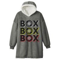 Formula Racing Car Box Box Box Radio Call To Pit Box Gift Hooded Wearable Blanket