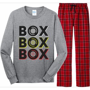 Formula Racing Car Box Box Box Radio Call To Pit Box Gift Long Sleeve Pajama Set