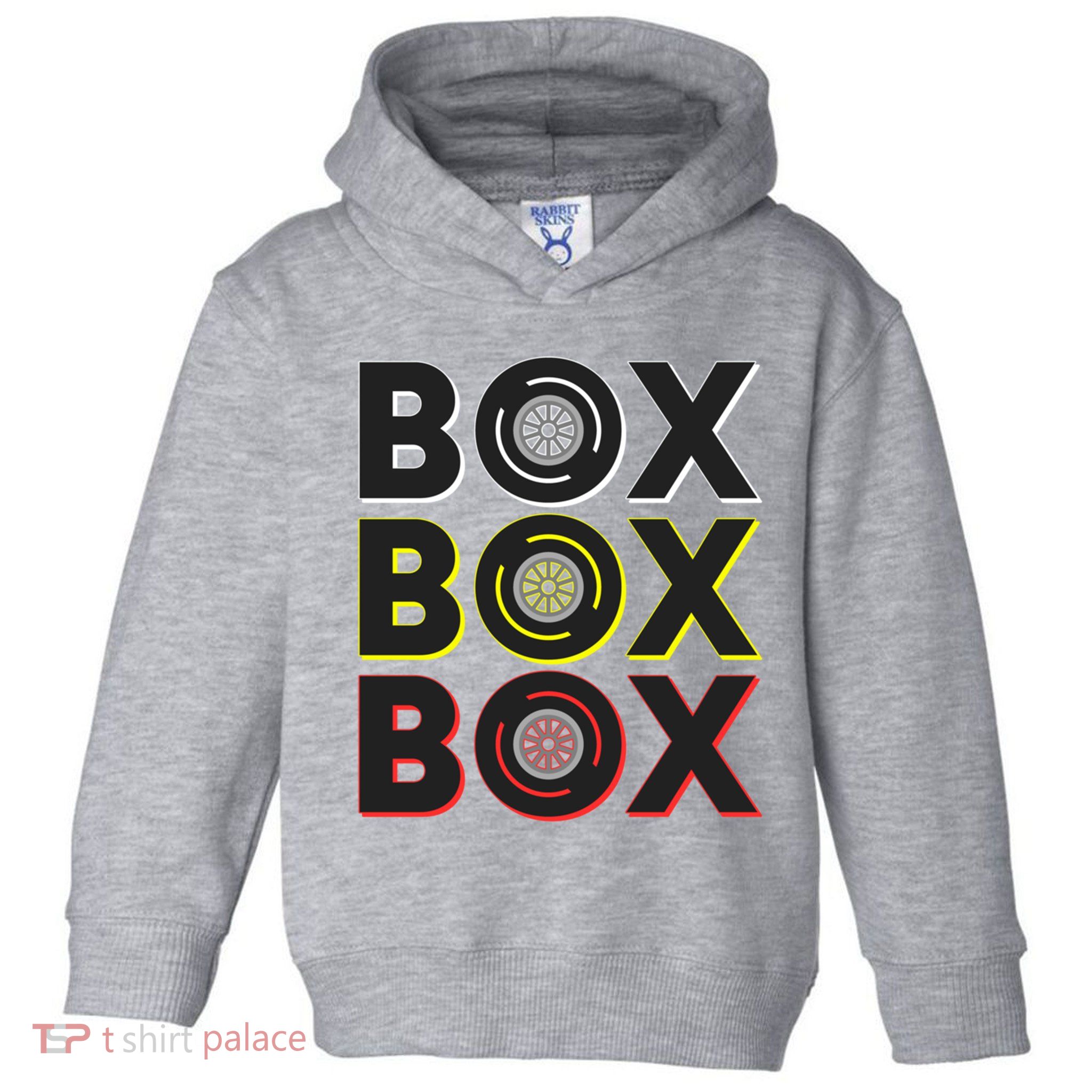 Formula Racing Car Box Box Box Radio Call To Pit Box Gift Toddler Hoodie