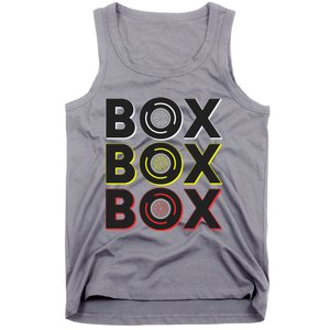 Formula Racing Car Box Box Box Radio Call To Pit Box Gift Tank Top