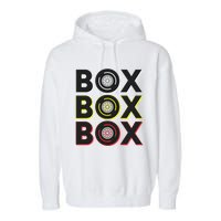 Formula Racing Car Box Box Box Radio Call To Pit Box Gift Garment-Dyed Fleece Hoodie