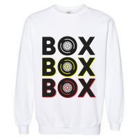 Formula Racing Car Box Box Box Radio Call To Pit Box Gift Garment-Dyed Sweatshirt