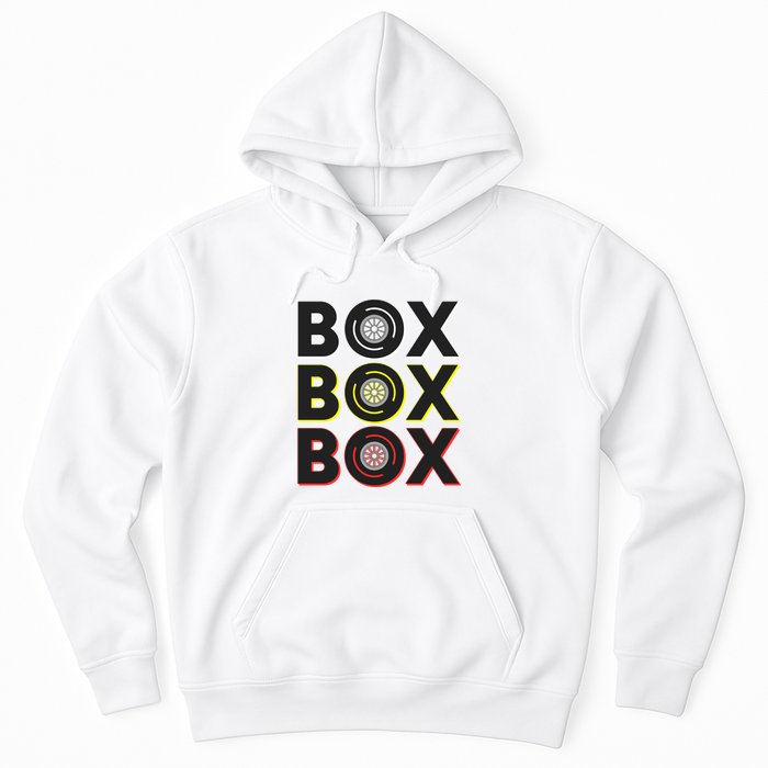 Formula Racing Car Box Box Box Radio Call To Pit Box Gift Hoodie
