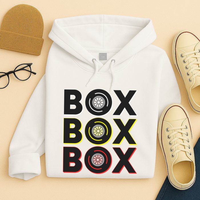 Formula Racing Car Box Box Box Radio Call To Pit Box Gift Hoodie