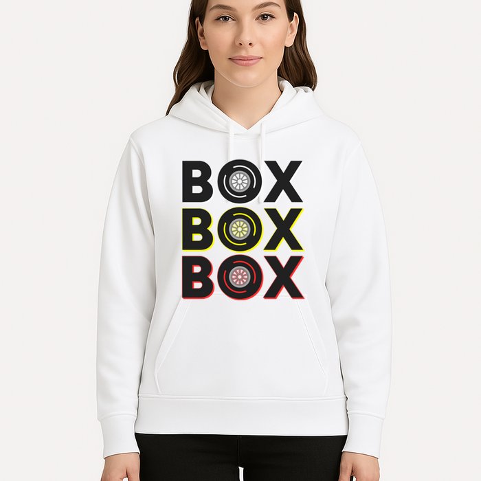 Formula Racing Car Box Box Box Radio Call To Pit Box Gift Hoodie