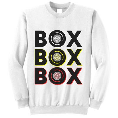 Formula Racing Car Box Box Box Radio Call To Pit Box Gift Sweatshirt