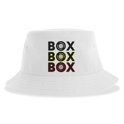 Formula Racing Car Box Box Box Radio Call To Pit Box Gift Sustainable Bucket Hat