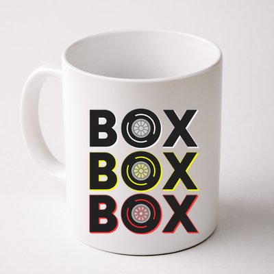 Formula Racing Car Box Box Box Radio Call To Pit Box Gift Mug