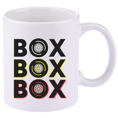 Formula Racing Car Box Box Box Radio Call To Pit Box Gift 11oz C Handle Ceramic Mug