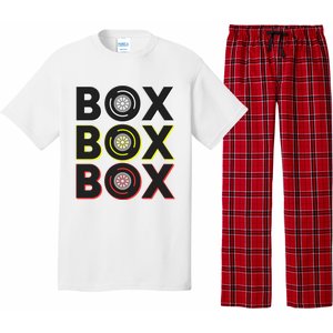 Formula Racing Car Box Box Box Radio Call To Pit Box Gift Pajama Set