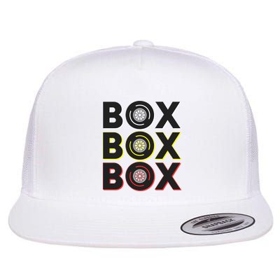 Formula Racing Car Box Box Box Radio Call To Pit Box Gift Flatbill Hat