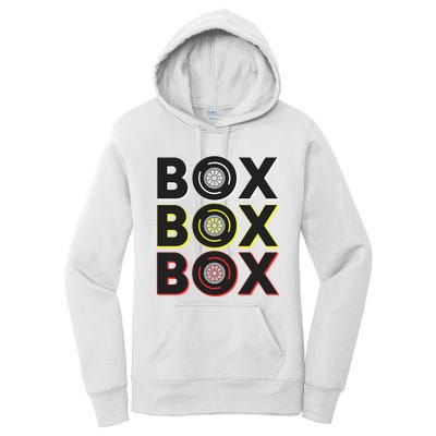 Formula Racing Car Box Box Box Radio Call To Pit Box Gift Women's Pullover Hoodie