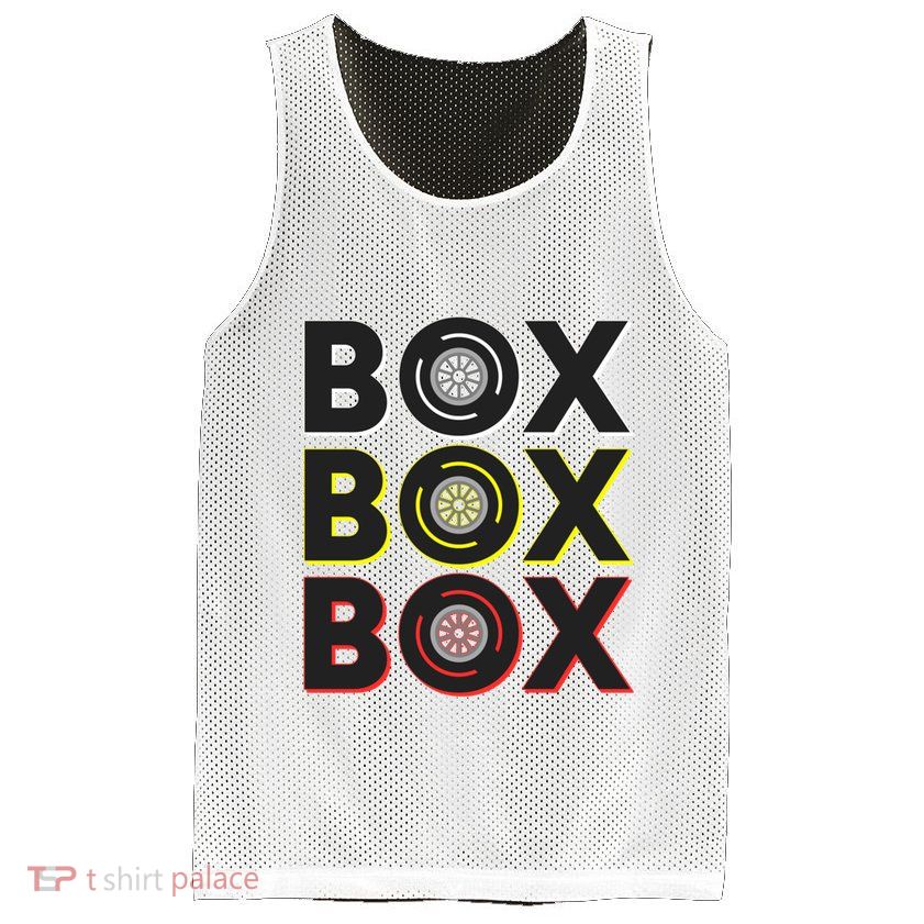 Formula Racing Car Box Box Box Radio Call To Pit Box Gift Mesh Reversible Basketball Jersey Tank