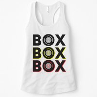 Formula Racing Car Box Box Box Radio Call To Pit Box Gift Womens Tank Top
