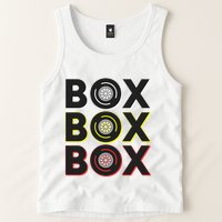 Formula Racing Car Box Box Box Radio Call To Pit Box Gift Tank Top