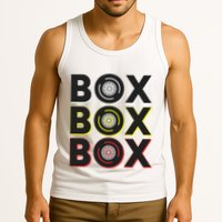 Formula Racing Car Box Box Box Radio Call To Pit Box Gift Tank Top
