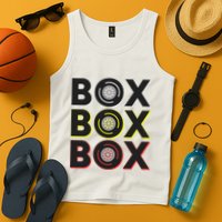 Formula Racing Car Box Box Box Radio Call To Pit Box Gift Tank Top