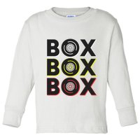 Formula Racing Car Box Box Box Radio Call To Pit Box Gift Toddler Long Sleeve Shirt