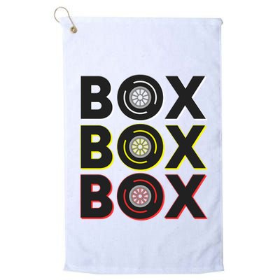 Formula Racing Car Box Box Box Radio Call To Pit Box Gift Golf Towel