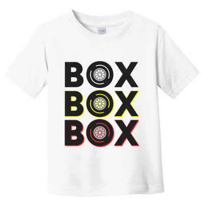 Formula Racing Car Box Box Box Radio Call To Pit Box Gift Toddler T-Shirt