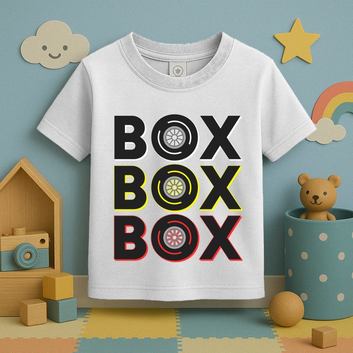 Formula Racing Car Box Box Box Radio Call To Pit Box Gift Toddler T-Shirt