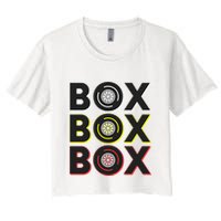 Formula Racing Car Box Box Box Radio Call To Pit Box Gift Crop Top