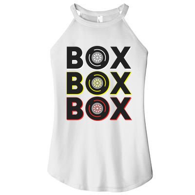 Formula Racing Car Box Box Box Radio Call To Pit Box Gift Women's Perfect Tri Rocker Tank