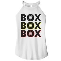 Formula Racing Car Box Box Box Radio Call To Pit Box Gift Women's Perfect Tri Rocker Tank