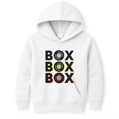 Formula Racing Car Box Box Box Radio Call To Pit Box Gift Kids Hoodie