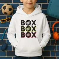 Formula Racing Car Box Box Box Radio Call To Pit Box Gift Kids Hoodie