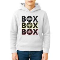 Formula Racing Car Box Box Box Radio Call To Pit Box Gift Kids Hoodie