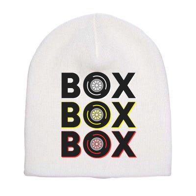 Formula Racing Car Box Box Box Radio Call To Pit Box Gift Short Acrylic Beanie