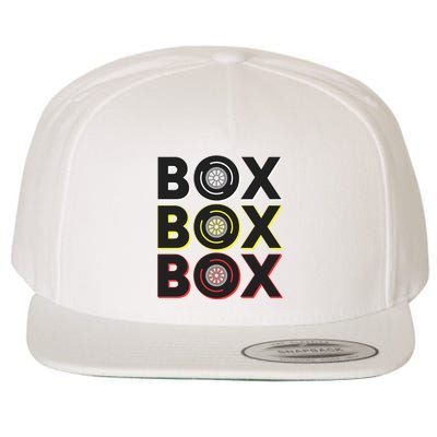 Formula Racing Car Box Box Box Radio Call To Pit Box Gift Wool Snapback Cap